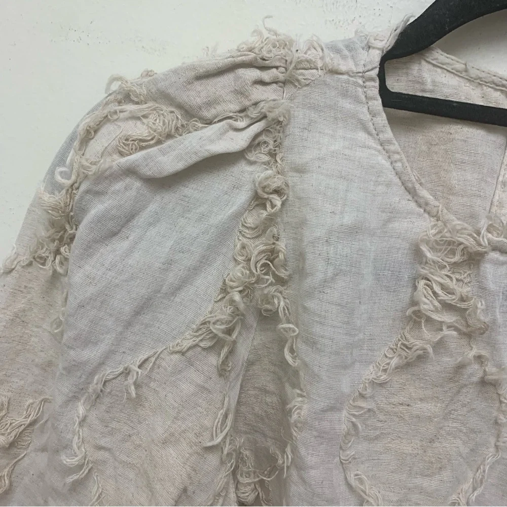 Zara Voluminous Fringe Blouse